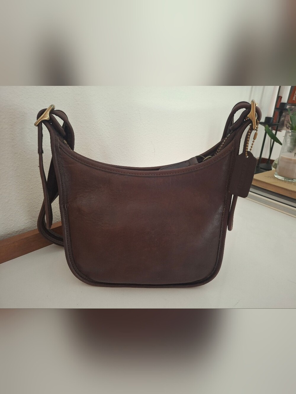 Vintage Coach Brown Leather Janice Legacy 9950